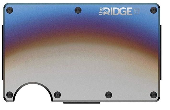 The Ridge Titanium Metal Wallet front