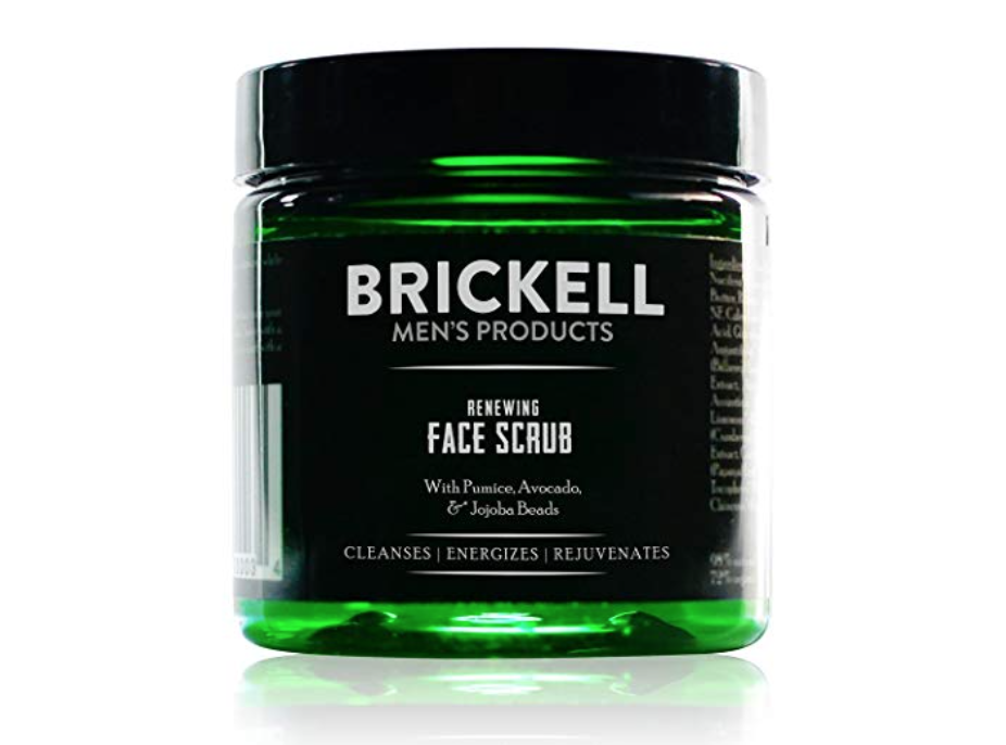 Brickell Men's Renewing Face Scrub 4 oz jar 