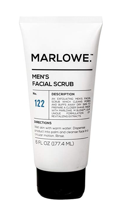 MARLOWE NO.122 Men's Facial Scrub - Exfoliating Face Cleanser 6 oz tube