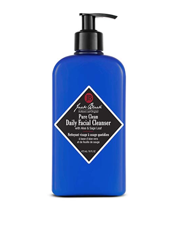 Bottle of Jack Black Daily Facial Cleanser 2-in-1 for oily skin.