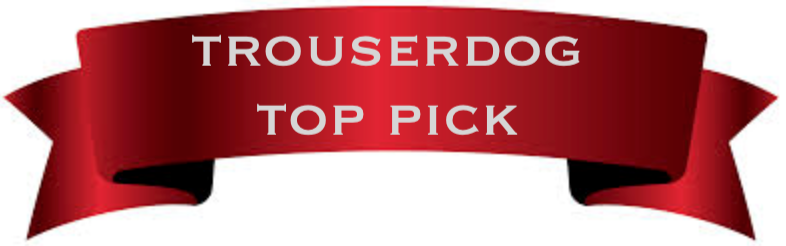 Trouserdog Top Pick red banner for best gel for spiking your hair