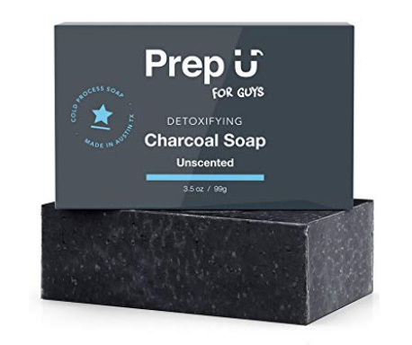 Prep U charcoal bar soap for acne