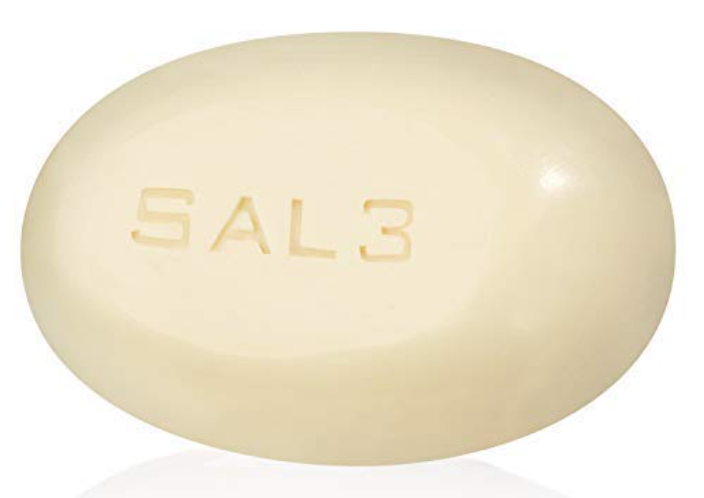 SAL3 salicylic acid bar soap for acne front with logo