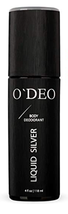 4 ounce spray bottle of O'DEO aluminum free deodorant for men.