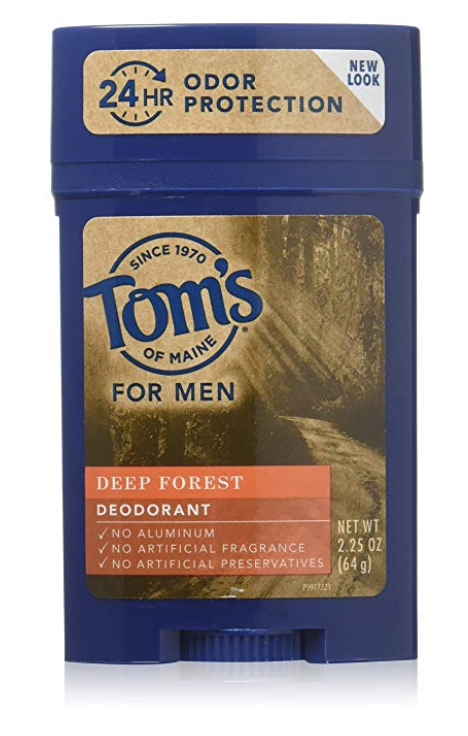 2.25 ounce stick of Tom's of Maine men's deodorant without aluminum. Deep forest scent.