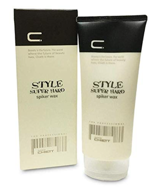 Tube and packaging of Avenue Chiett Super Hard Spiker wax for spiking hair