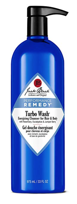 33 ounce bottle of Jack Black Turbo Wash for mens body and balls