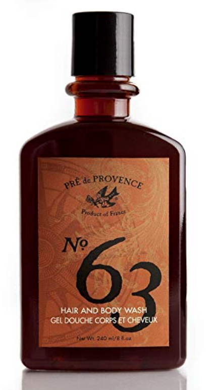 Bottle of Pre de Provence No.63 best smelling body wash for men