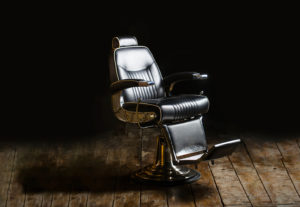 Leather barber chair