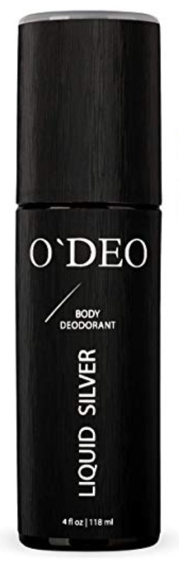 4 ounce spray bottle of O'DEO aluminum free deodorant for men.