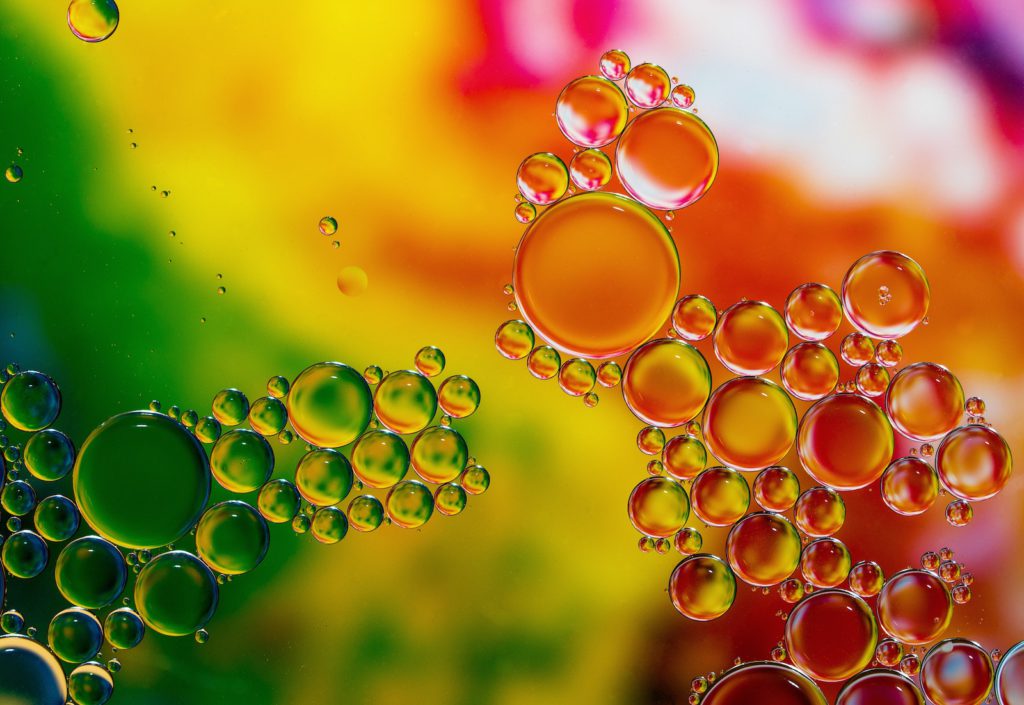 Drops of oil