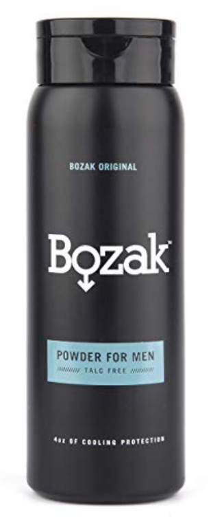 Bottle of Bozak powder for sweaty and smelly feet