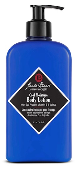 Bottle of Jack Black Cool Moisture body lotion for men - best smelling body lotion for men