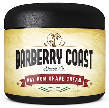 Jar of Barberry Coast Shave Co. natural shave cream
