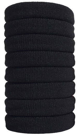 Stack of 8 Burlybands hair ties