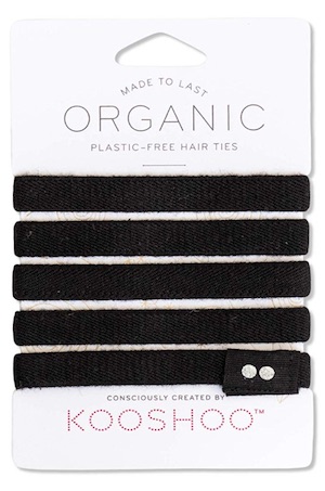 Pack of 5 black Kooshoo hair ties