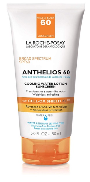 A bottle of La Roche-Posay Cooling Water SPF sunscreen