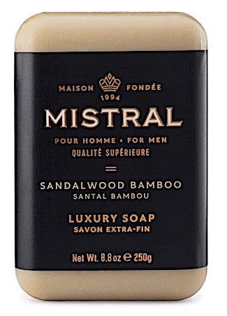 Bar of Mistral soap - Sandalwood Bamboo scent