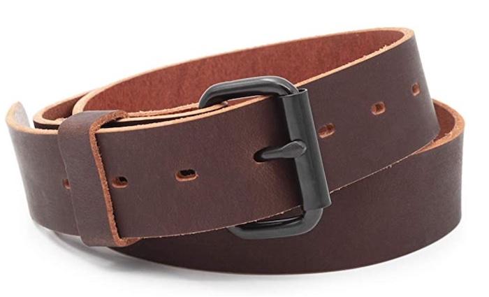 Main Street Forge Classic Everyday Belt in brown leather finish.