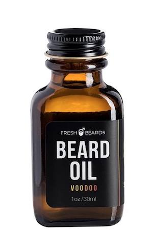 Bottle of Fresh Beards Voodoo cologne scented beard oil