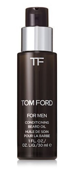 Bottle of Tom Ford Tobacco Vanille cologne scented beard oil 