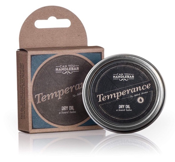 A tin of Can You Handlebar Temperance unscented beard balm